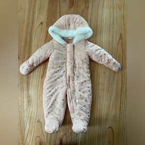 Baby girl snowsuit